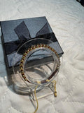Pulsera Macramé con Balines Oro Laminado 18K